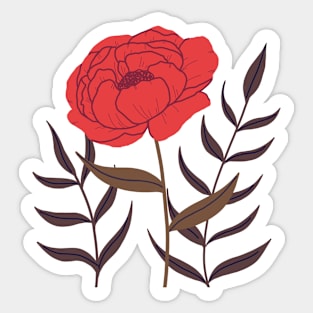 Flower Illustration Sticker